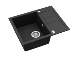 Helika Einbauspüle Granitverbundstoff  62 cm x 50 cm Schwarz
