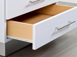 Hettich Rollschubführung 500 mm, pulverbeschichtet Weiß, 20kg