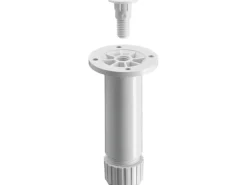 Hettich Sockelverstellfuß 100-110 x Ø 30 mm Kunststoff Weiß mit M10 1 Stück
