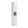 Hochschrank Linus Hochglanz Weiß 30 cm zweitürig
