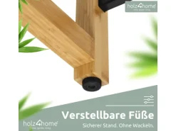 holz4home Getränkekistenregal aus Holz Inklusive Edelstahlablage 6 Kisten Schwarz