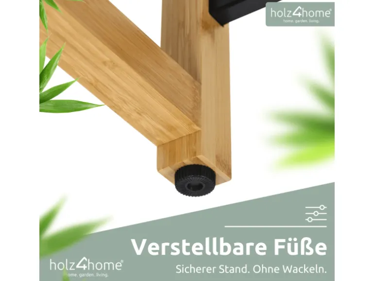 holz4home Getränkekistenregal aus Holz Inklusive Edelstahlablage 6 Kisten Schwarz