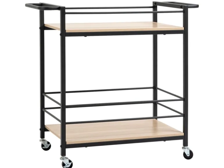 HOMCOM Küchenwagen mit 2 Ebenen Spanplatte 82 x 40 x 75 cm