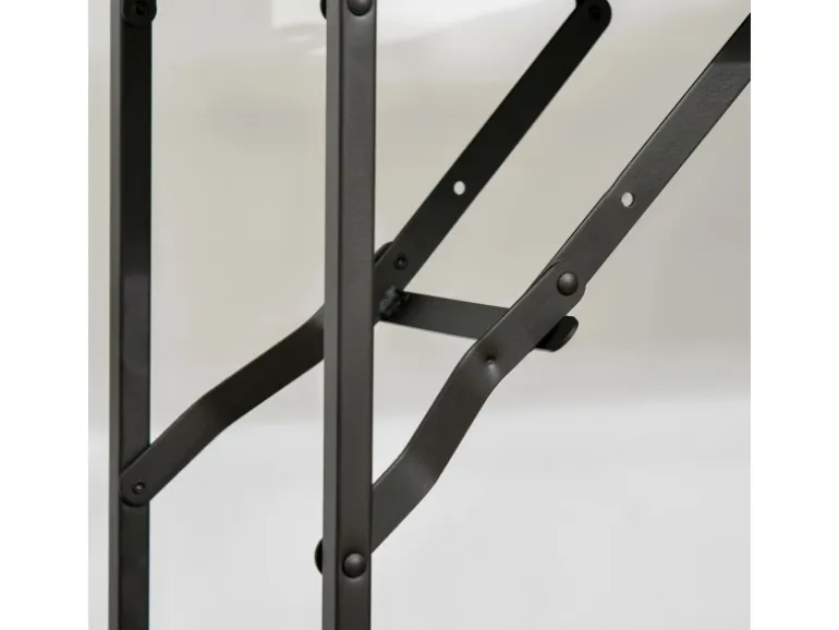 HOMCOM Küchenwagen mit Klappbarer Tischplatte Rustikal-Braun 118 x 36,5 x 82cm