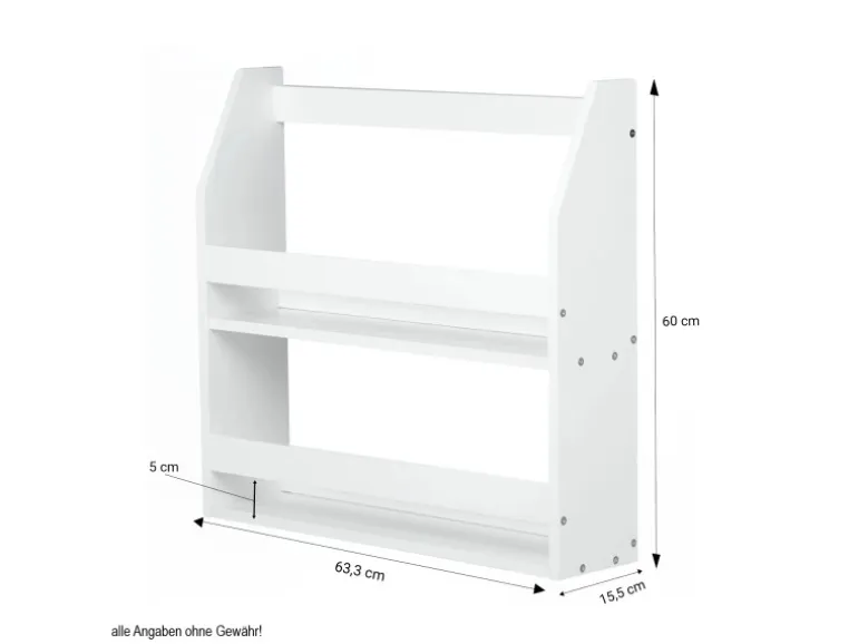 Homestyle4u Wandregal Weiß Hängeregal Küchenregal Bücherregal Regal Holz