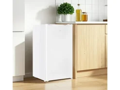 homeX Kühlschrank ohne Gefrierfach Vollraumkühlschrank Klein 88L Nutzinhalt Tischkühlschrank Freistehend Weiß