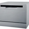 homeX Tischgeschirrspüler Mini Geschirrspüler mit 6 Programmen 6 Maßgedecke Aquastop GST6AE-S