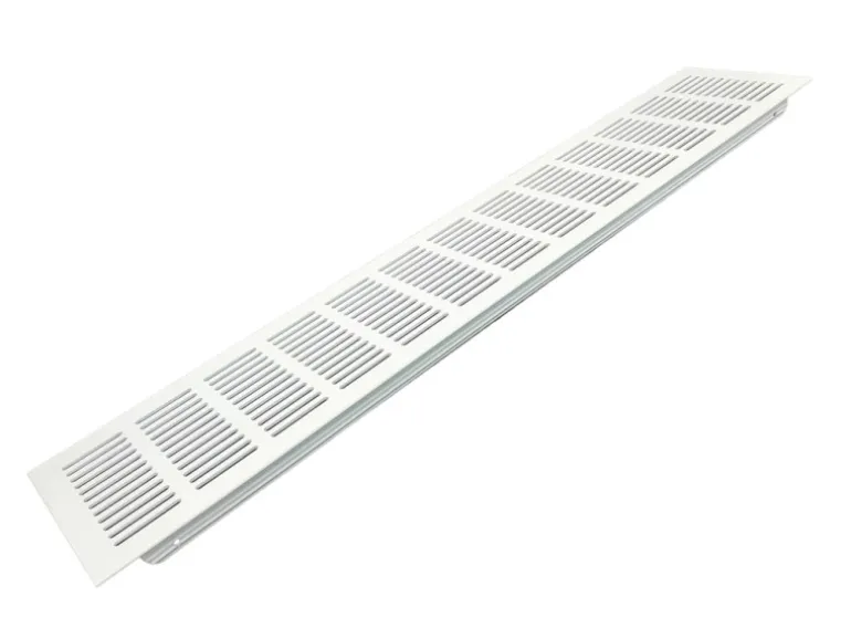 Häusler Lüftungsgitter LG-5010 W Steggitter Weiß PVD 500 x 100mm Zuluft Abluft Türgitter