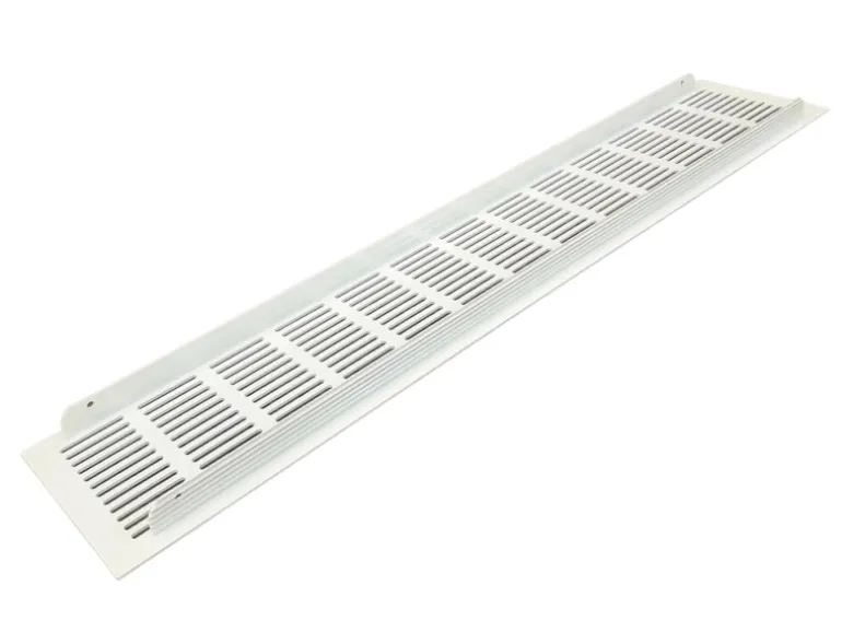 Häusler Lüftungsgitter LG-5010 W Steggitter Weiß PVD 500 x 100mm Zuluft Abluft Türgitter