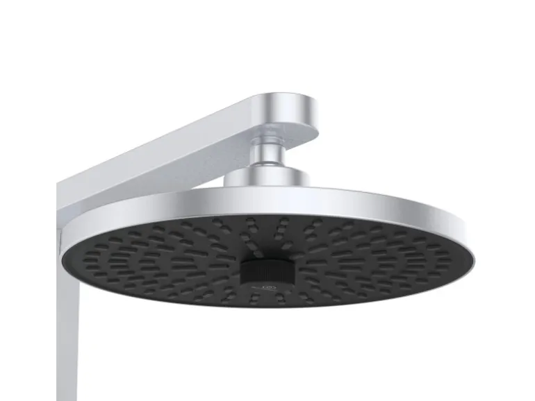 Ideal Standard Duschsystem Einhebel-Armatur mit Regen- und Handbrause Silver