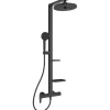 Ideal Standard Duschsystem Einhebel-Armatur mit 2 Brausen Schwarz Matt