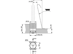 Ideal Standard Unterputz-Bausatz 1 für Freistehende Wannenarmatur