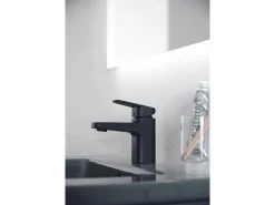 Ideal Standard Waschtischarmatur Ceraplan H75 mit Ablaufgarnitur Schwarz Matt