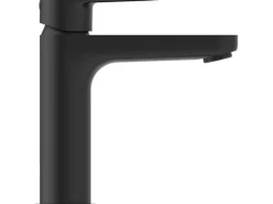 Ideal Standard Waschtischarmatur Cerafine O H120 mit PushOpen-Ventil Silk Black