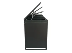 Juskys 4er Metall Mülltonnenbox Arel