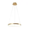 Just Light Pendelleuchte Circle Gold Ø 40 cm