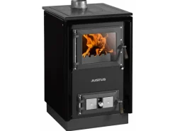 Justus Küchenofen Rustico 50 2.0 Stahl Schwarz 7 kW