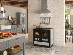 Justus Küchenofen Rustico 90 2.0 Speckstein Schwarz 7 kW
