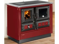 Justus Küchenofen Rustico 90 2.0 Stahl Rot 7 kW