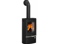 Justus Rento R II Kaminofen Stahl Schwarz 6 kW mit Automatik