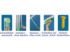 Juwel Wäschespinne Novaplus 600 Easy Silber-Grün