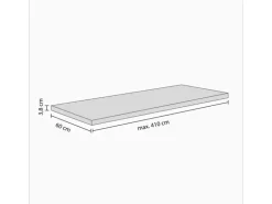 Kaindl Arbeitsplatte Beton Opalgrey 60 cm x 3,8 cm Meterware
