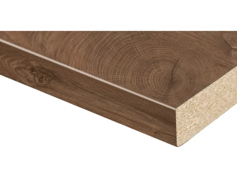 Kaindl Arbeitsplatte Eiche Endgrain Cognac 90 cm x 3,8 cm Meterware
