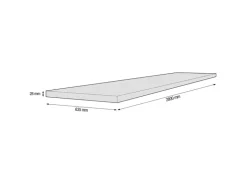 Kaindl Arbeitsplatte mit ABS Kante Rusty Iron Ocean 280 cm x 63,5 cm x 2,8 cm