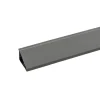 Kaindl Wandanschlussprofil 300 cm x 2,4 cm Achatgrau