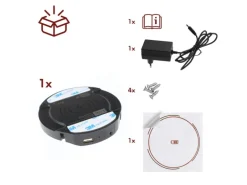 kalb DualCharge 10W Drahtlos Ladegerät Mit 15W USB Ausgang Unterbau Bis 30 mm Unsichtbar Induktionsladegerät Mit Lüfter Netzteil 1200 mm Kabel