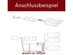 kalb LED Unterbauleuchten mit Schalter Dimmbar Edelstahl Gebürstet Küchenleuchte 3er Set Warmweiß