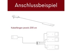kalb  LED Unterbauleuchten Edelstahl Gebürstet 5W Küchenleuchte 3er Set neutralweiß