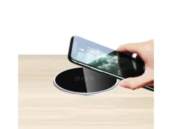 kalb Qi Einbau Schnellladegerät Fast Charge 20W Wireless Induktion Charger Drahtlos Ladestation Für Smartphones und Zubehör