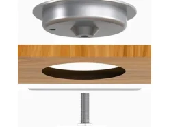 kalb Qi Einbau Schnellladegerät Fast Charge 20W Wireless Induktion Charger Drahtlos Ladestation Für Smartphones und Zubehör