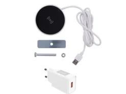 kalb Qi Einbau Schnellladegerät Fast Charge 20W Wireless Induktion Charger Drahtlos Ladestation Für Smartphones und Zubehör