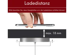 kalb QI Unterbau Und Einbau Ladegerät Grau Ladedistanz 3 - 18 mm Smart Wireless
