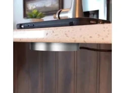 kalb 12VDC QI Unterbau Und Einbau Ladegerät Grau Ladedistanz 3 - 18 mm Wireless