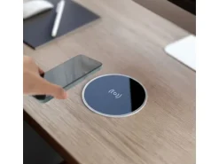 kalb 15W Einbau Drahtlos Ladegerät USB-C Druchmesser 60mm Schnell Ladestation für Smartphones Möbel Induktion Schnellladegerät Wireless Charger Platio