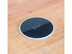 kalb 15W Einbau Drahtlos Ladegerät USB-C Druchmesser 60mm Schnell Ladestation für Smartphones Möbel Induktion Schnellladegerät Wireless Charger Platio