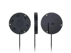 kalb 15W Unterbau Ladegerät Unsichtbar Durchmesser 85mm Induktive Ladestation Schwarz Montage Unter Möbelplatte Universell USB QC 3.0 Plug & Play