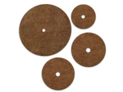 KARAT Mulchscheiben Kokos Pflanzenschutzmatte Winterschutz Kokosfaser 1 Stück Ø 15 cm