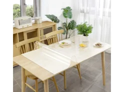 KARAT Tischfolie Imperial Transparent Mattiert mit Abgeschrägter Kante 50 x 130 cm