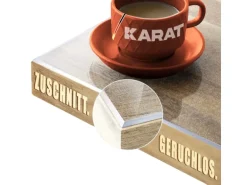 KARAT Tischfolie Imperial Transparent Mattiert mit Abgeschrägter Kante 50 x 130 cm