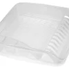 Keeeper Geschirrabtropfkorb Pierre mit Tablett  39,5 cm  x 39,5 cm x 8 cm Transp