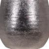 Keramik-Übertopf Hammerschlag Ø 29 cm x 27 cm Silber
