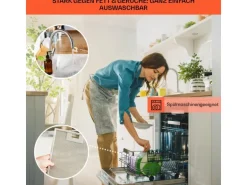 Klarstein Ava 60 Dunstabzugshaube 60cm Wandhaube WiFi A++ 515m³/h Touch