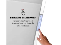 Klarstein Mirage 90 Dunstabzugshaube 550 m³/h Touch-Panel Ambient EEC A++ Weiß