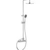 Kronenbach Duschsystem 2.0 rund mit Einhebelmischer und Kopfbrause 22,5 cm in Chrom