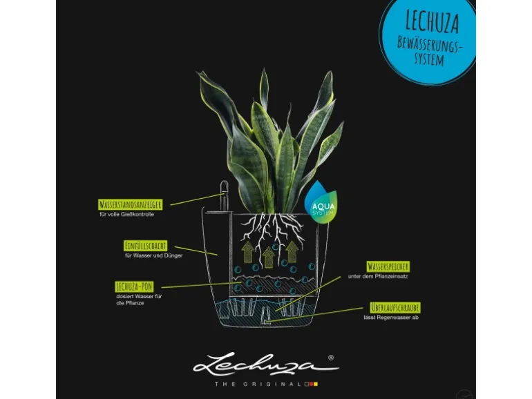 Lechuza® Pflanzgefäß Classico Color 28 Weiß Ø 28 cm