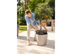 Lechuza® Pflanzgefäß Classico Color Ls 43 Sandbraun Ø 43 cm